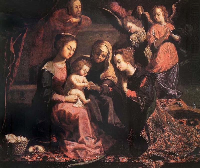 Josefa of Ayala The martimonio mistico of Holy Catalina china oil painting image